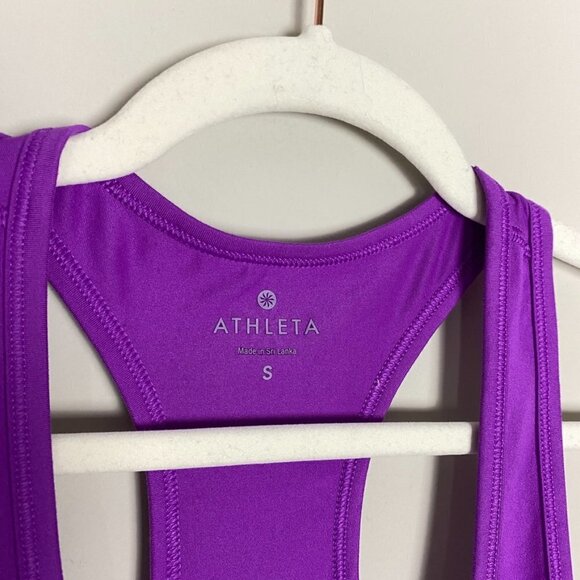 Athleta Chi Unstinkable Racerback Tank Top Active Workout Purple Womens Small - Picture 2 of 6